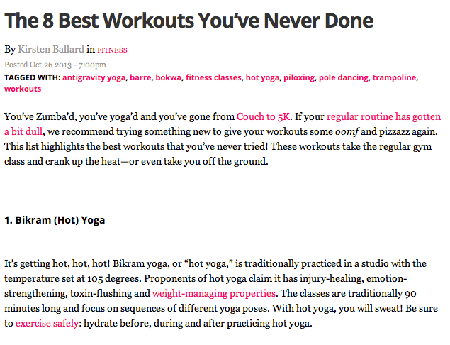 8 Best Workouts